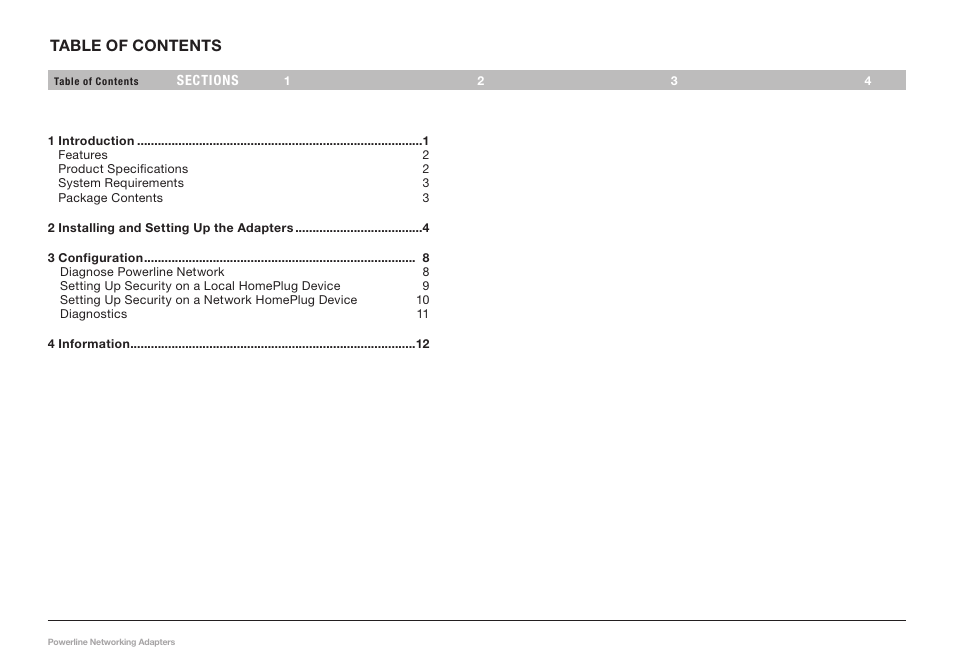Belkin POWERLINE NETWORKING ADAPTERS PM01141ea User Manual | Page 2 / 18
