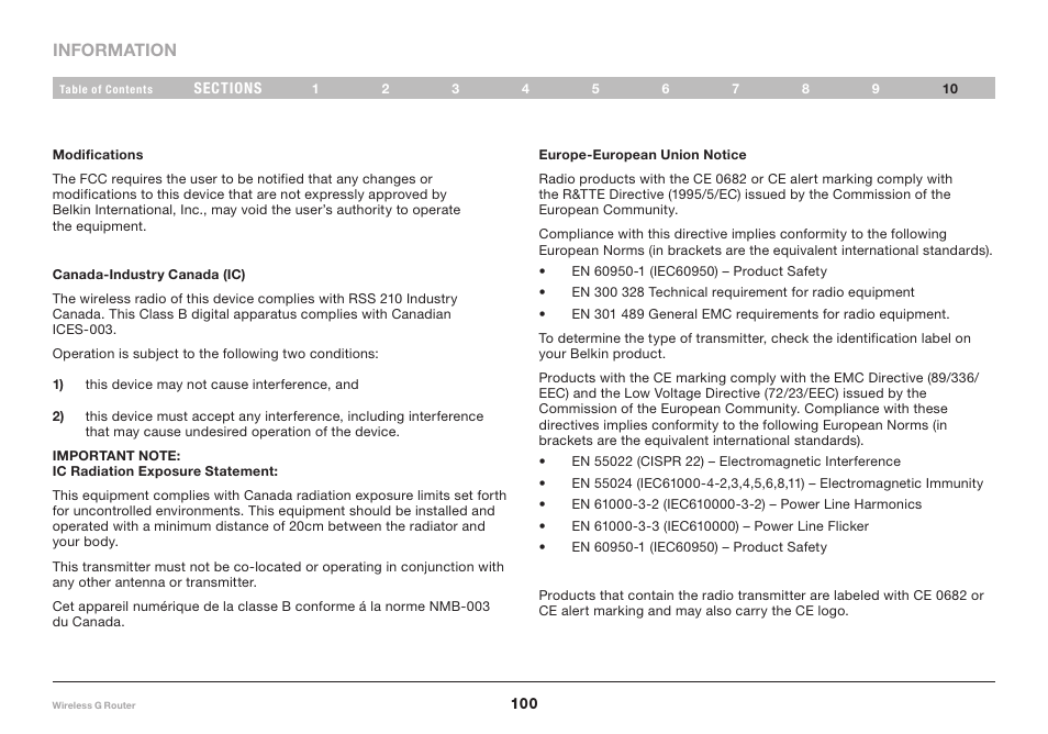 Belkin Wireless Router F5D7234-4-H User Manual | Page 102 / 106