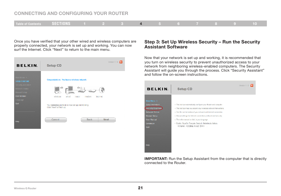 Belkin Wireless Router F5D7234-4-H User Manual | Page 23 / 106