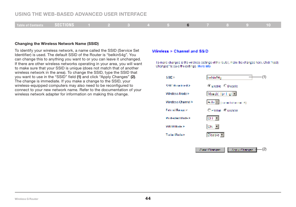 Belkin Wireless Router F5D7234-4-H User Manual | Page 46 / 106