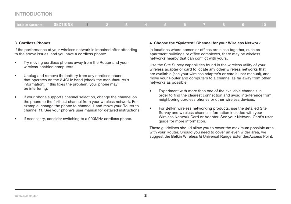 Belkin Wireless Router F5D7234-4-H User Manual | Page 5 / 106