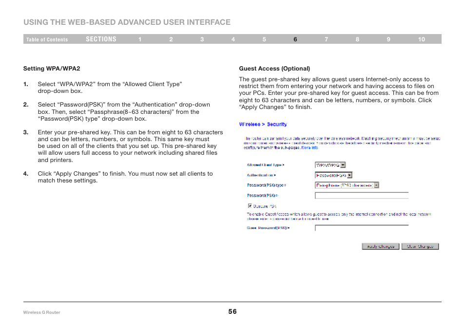 Belkin Wireless Router F5D7234-4-H User Manual | Page 58 / 106