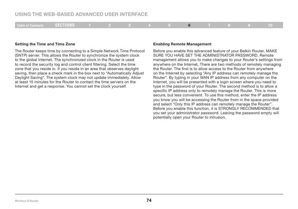 Belkin Wireless Router F5D7234-4-H User Manual | Page 76 / 106