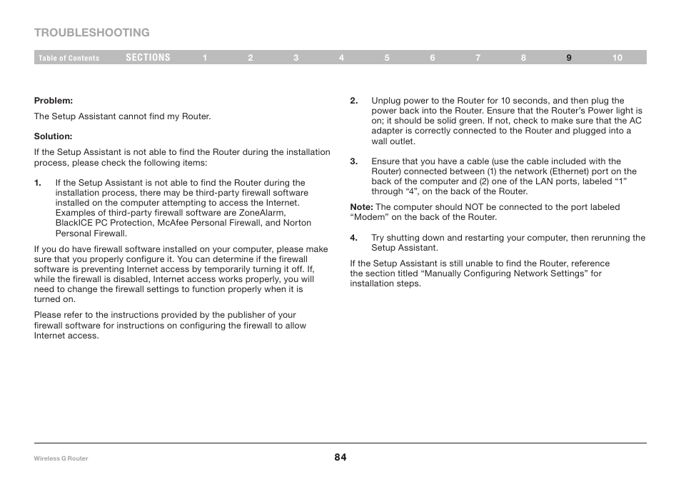 Belkin Wireless Router F5D7234-4-H User Manual | Page 86 / 106