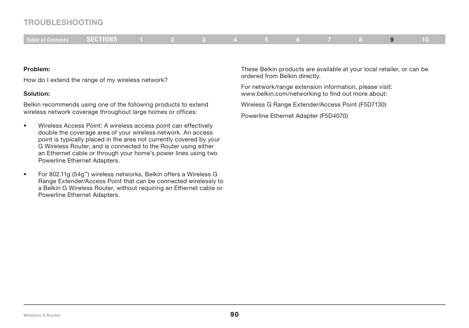 Belkin Wireless Router F5D7234-4-H User Manual | Page 92 / 106