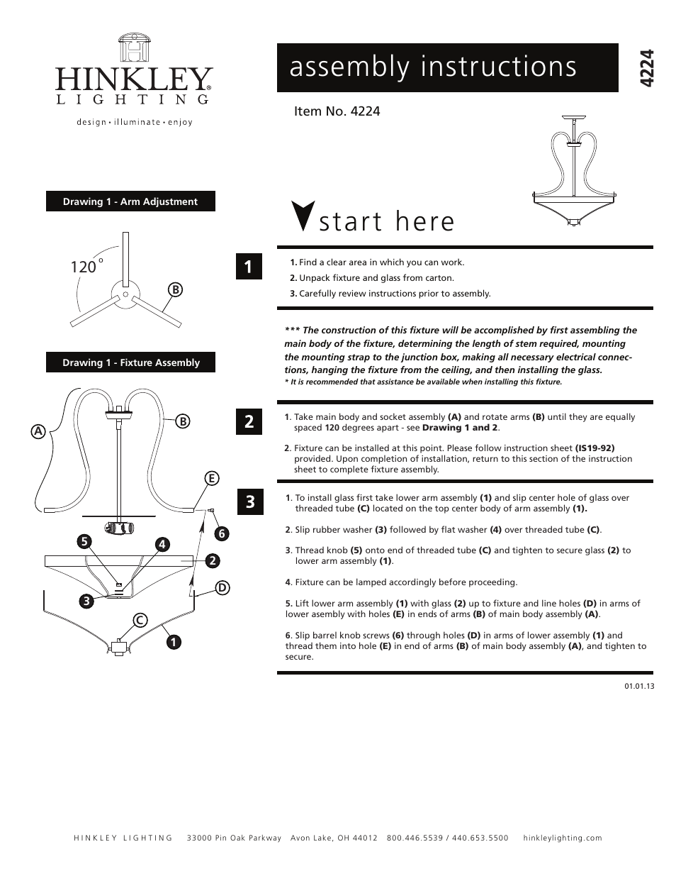 Hinkley Lighting CHANNING 4224BN User Manual | 1 page