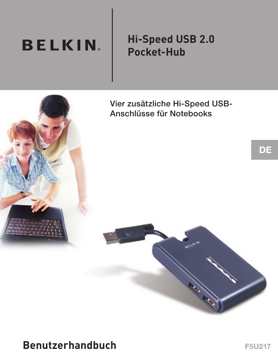 Hi-speed usb 2.0 pocket-hub, Benutzerhandbuch | Belkin F5U217 User Manual | Page 25 / 64