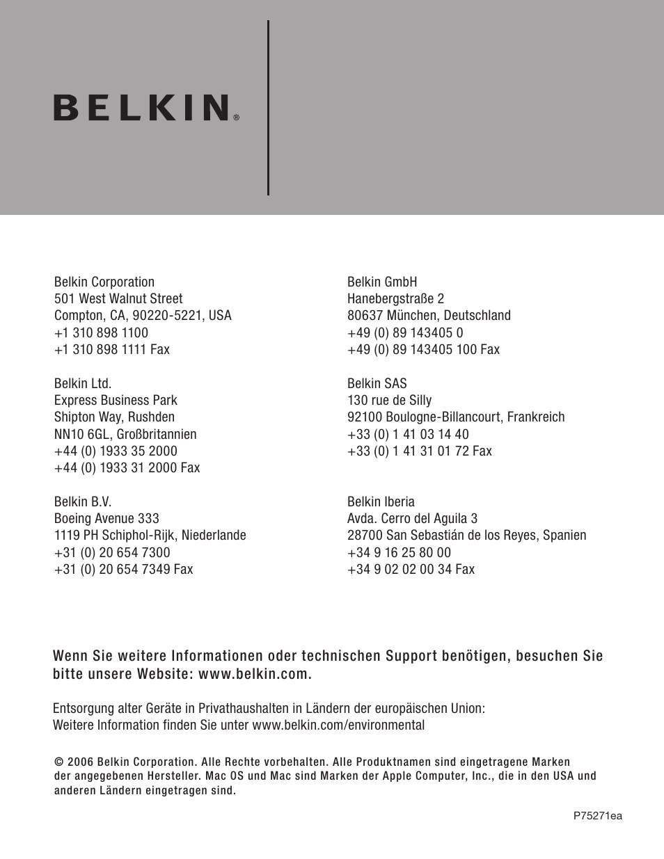 Belkin F5U217 User Manual | Page 34 / 64