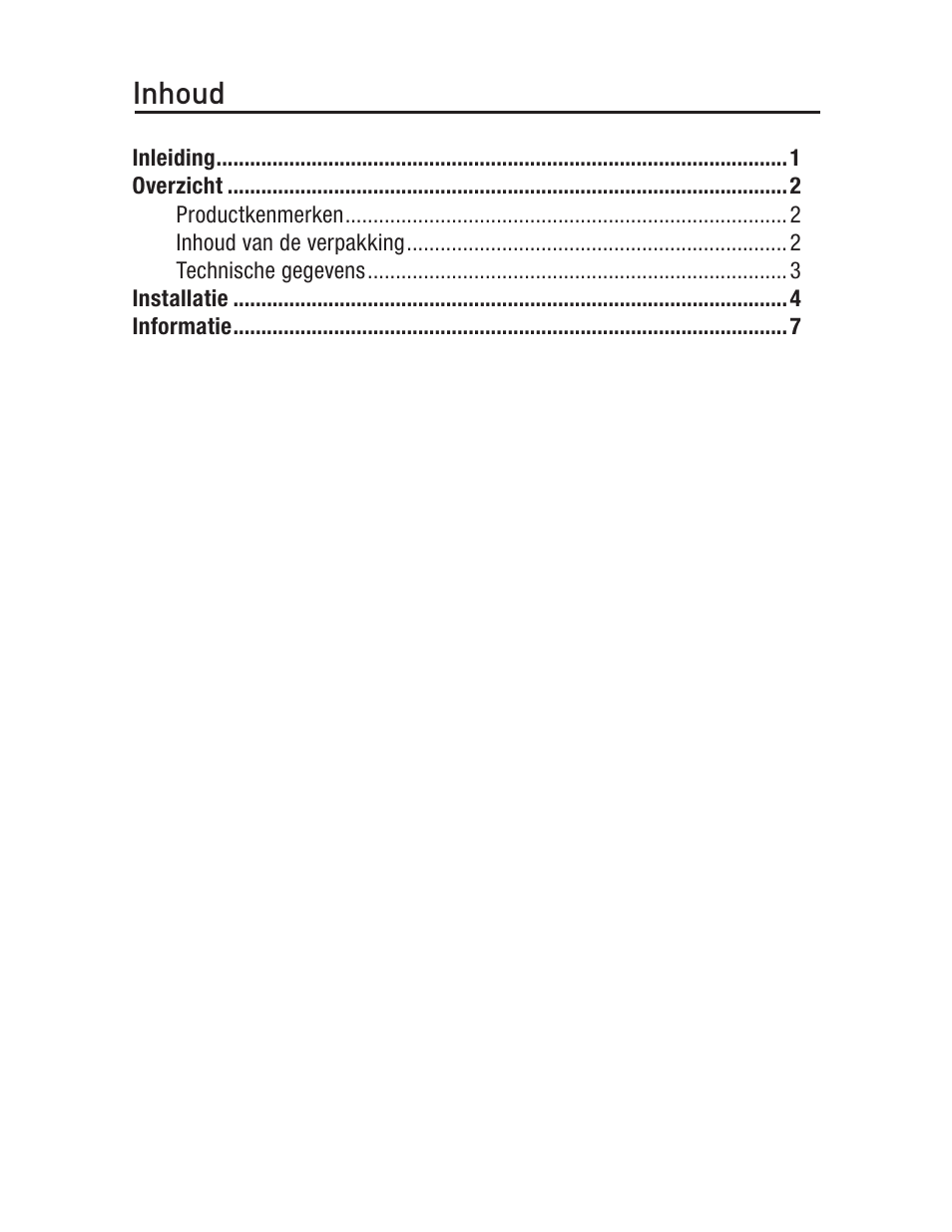 Inhoud | Belkin F5U217 User Manual | Page 36 / 64