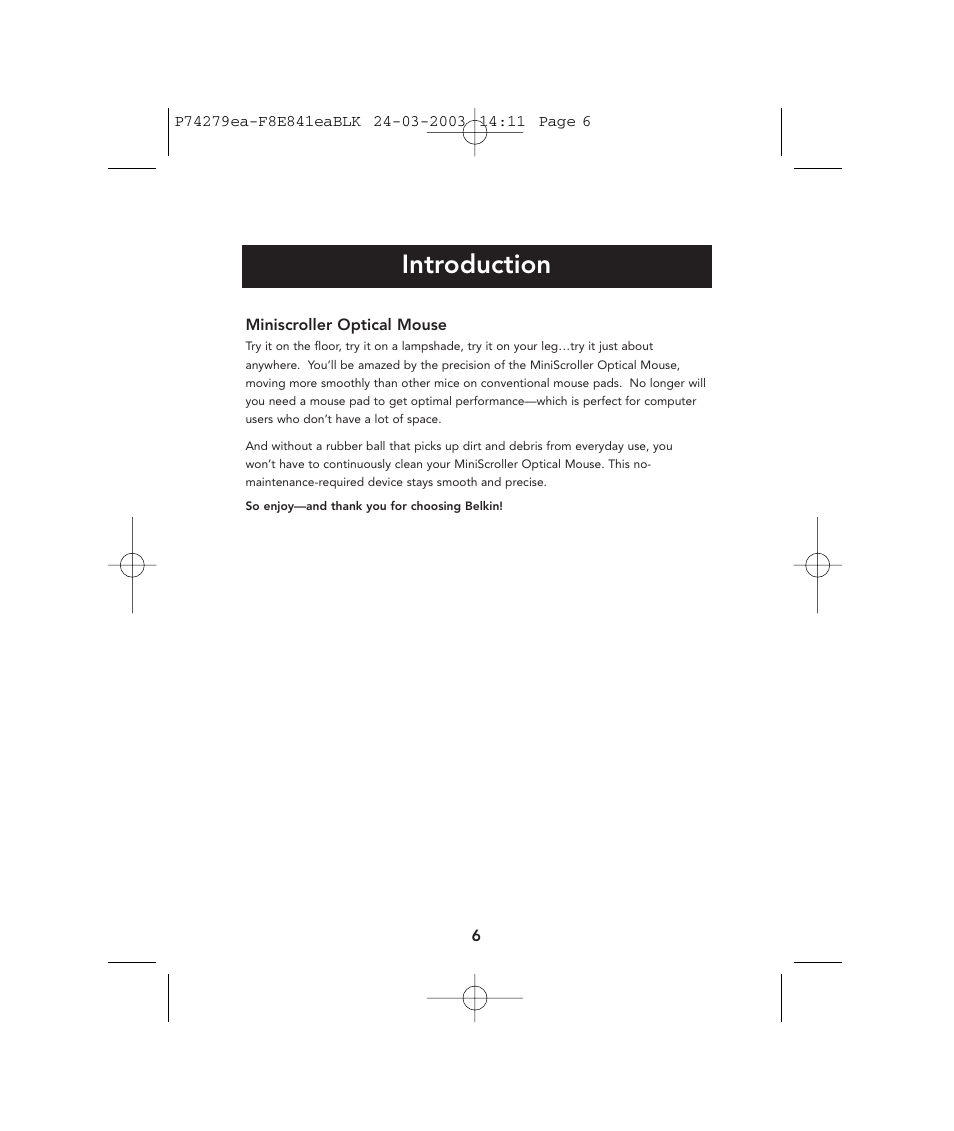 Introduction | Belkin P74279ea User Manual | Page 6 / 76