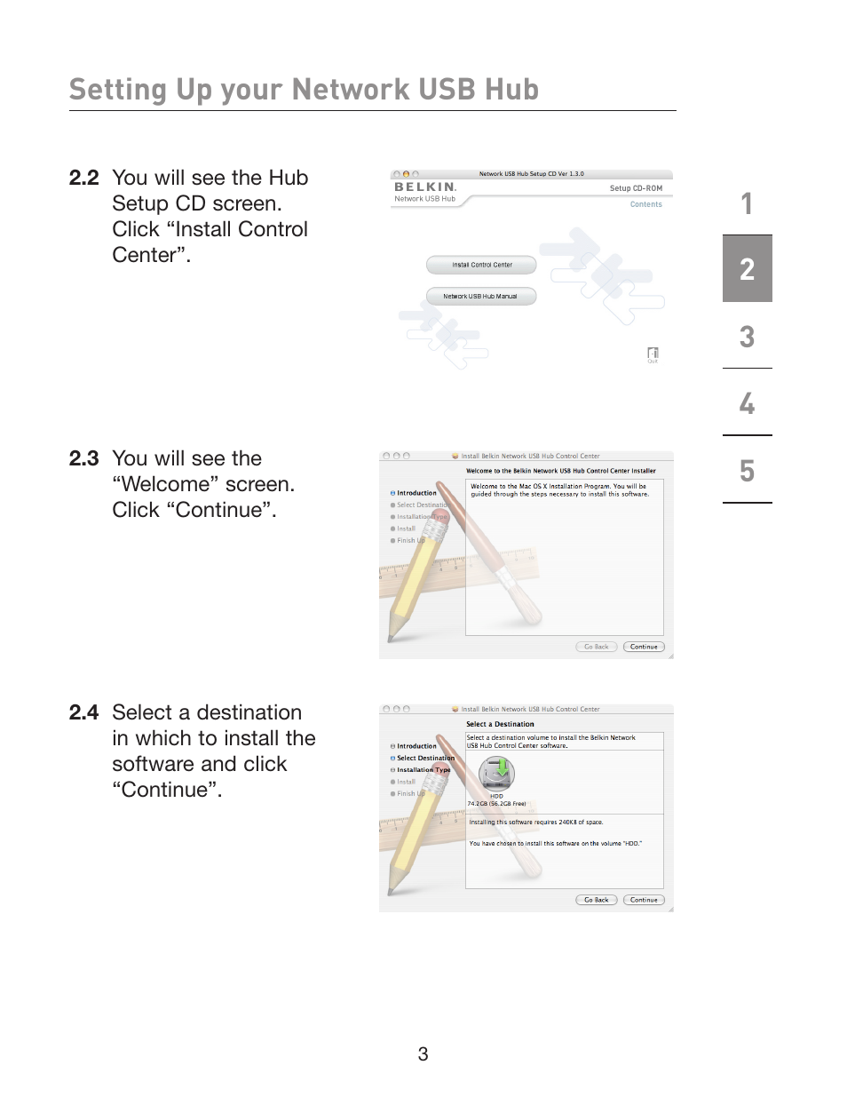 Belkin Network USB Hub P75465-A User Manual | Page 6 / 23