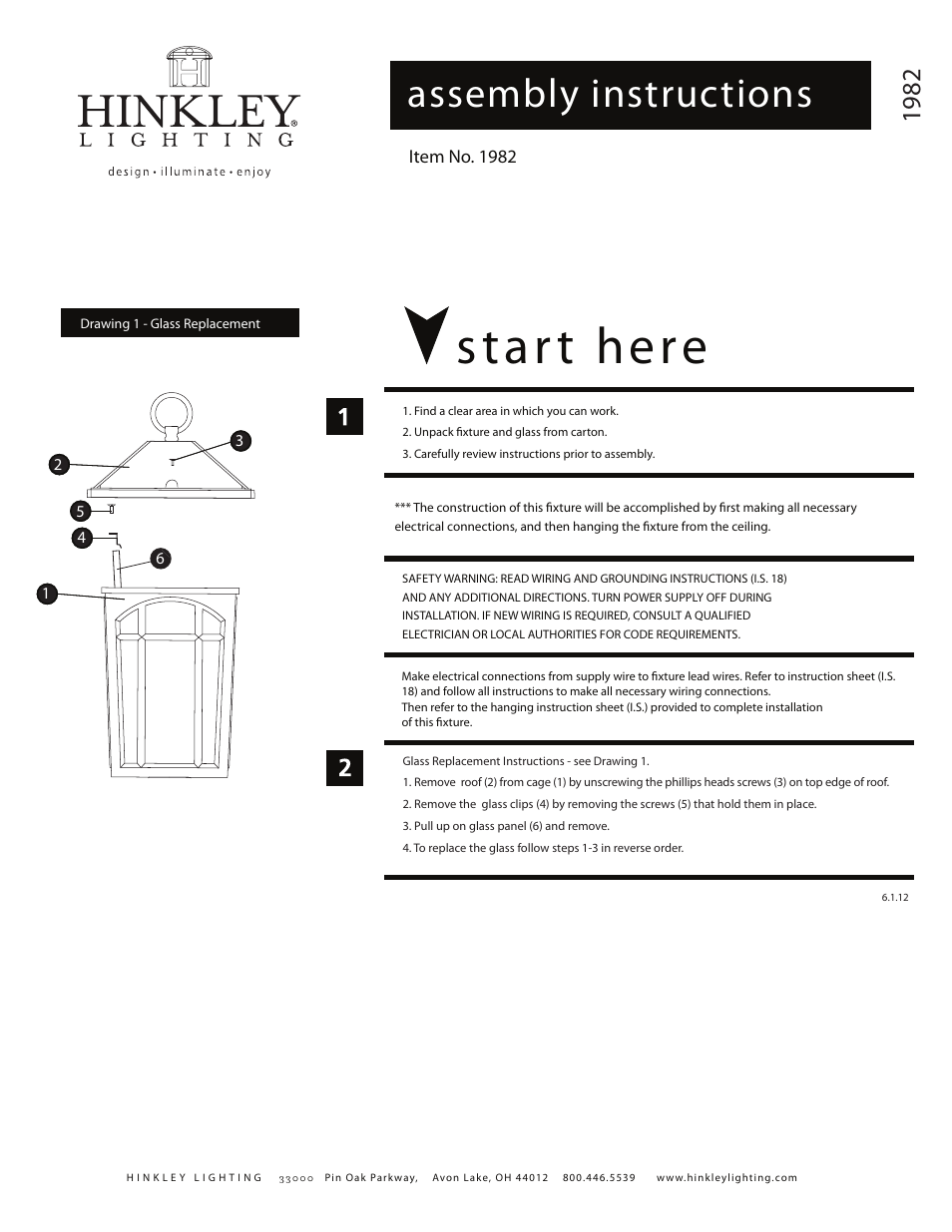 Hinkley Lighting CEDAR HILL 1982 User Manual | 1 page