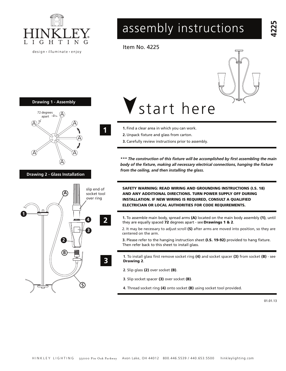 Hinkley Lighting CHANNING 4225BN User Manual | 1 page