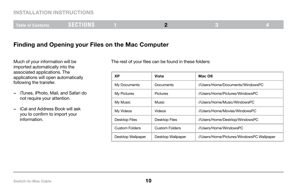 Finding and opening your files on the mac computer | Belkin PM00760-A F4U001 User Manual | Page 12 / 19