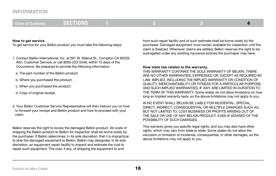 Belkin PM00760-A F4U001 User Manual | Page 18 / 19