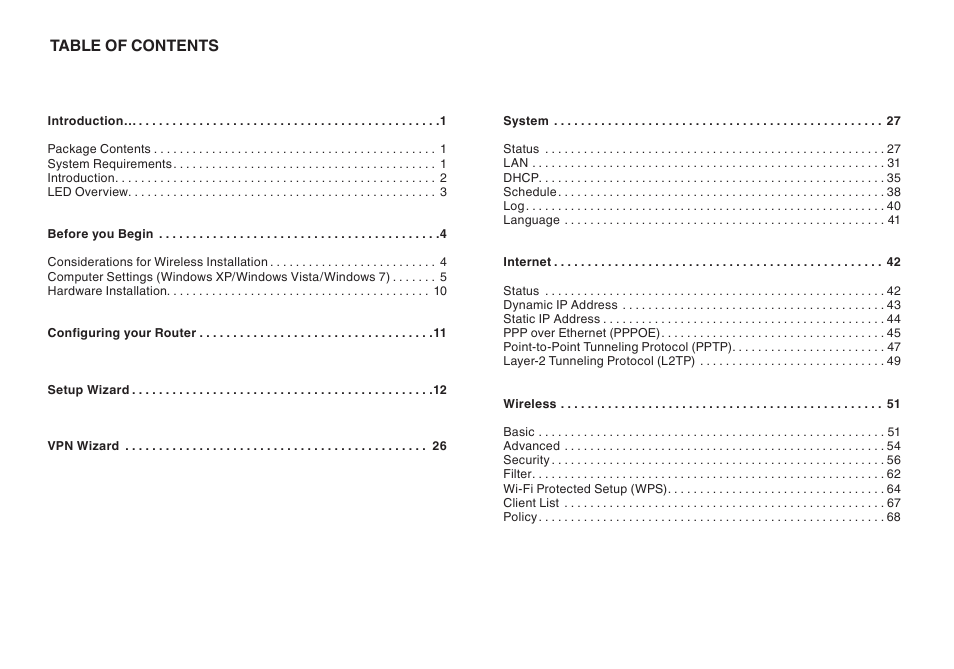 Belkin High Performance Wireless VPN Router N300 User Manual | Page 2 / 136