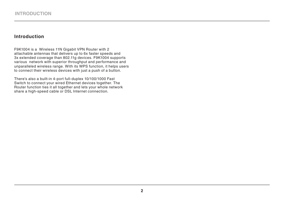 Belkin High Performance Wireless VPN Router N300 User Manual | Page 5 / 136
