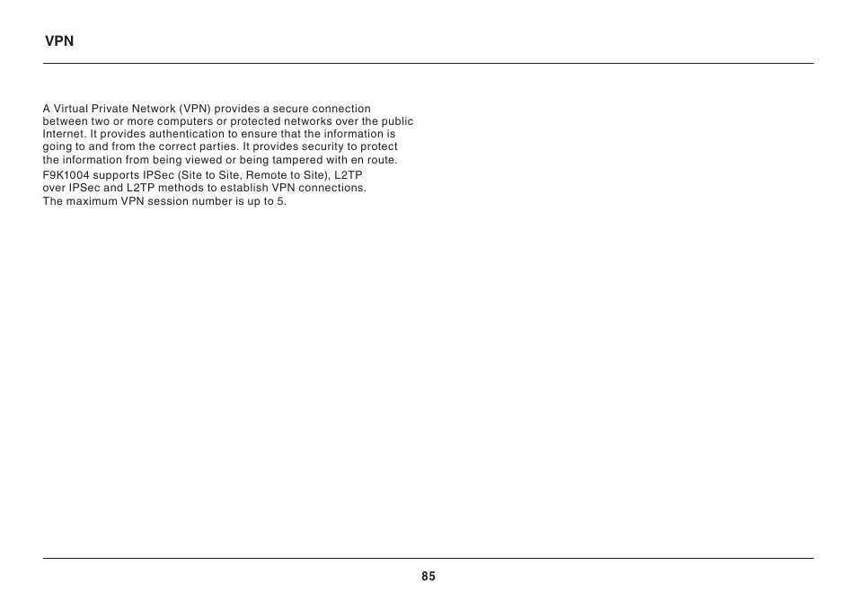 Belkin High Performance Wireless VPN Router N300 User Manual | Page 88 / 136