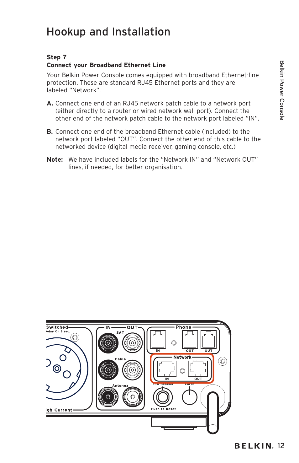 Hookup and installation | Belkin AP20500EA3M User Manual | Page 13 / 120