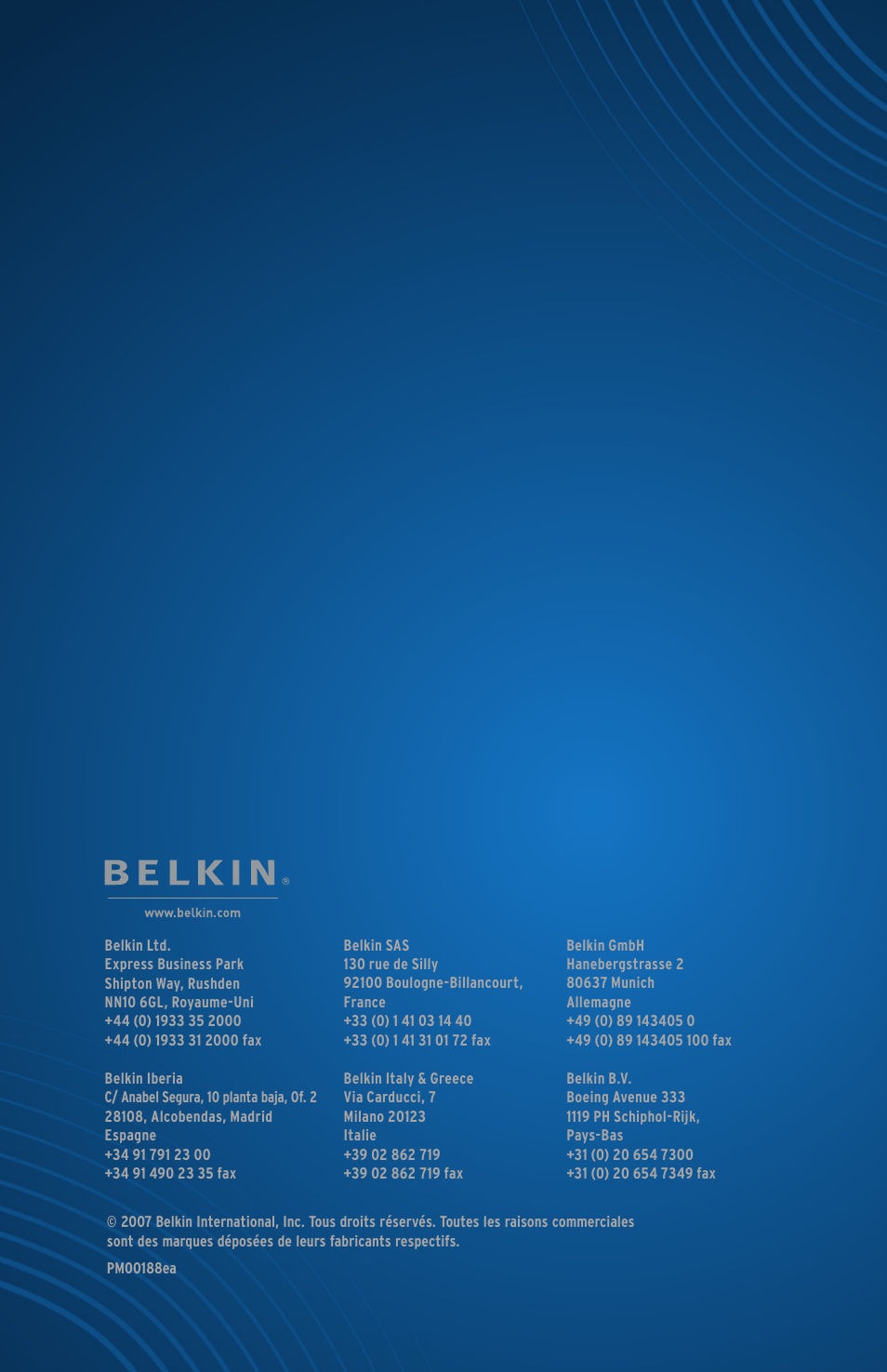 Belkin AP20500EA3M User Manual | Page 40 / 120