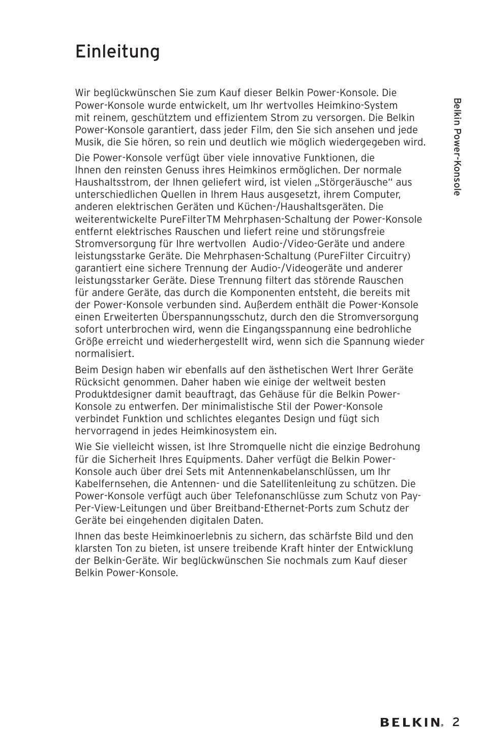 Einleitung | Belkin AP20500EA3M User Manual | Page 43 / 120