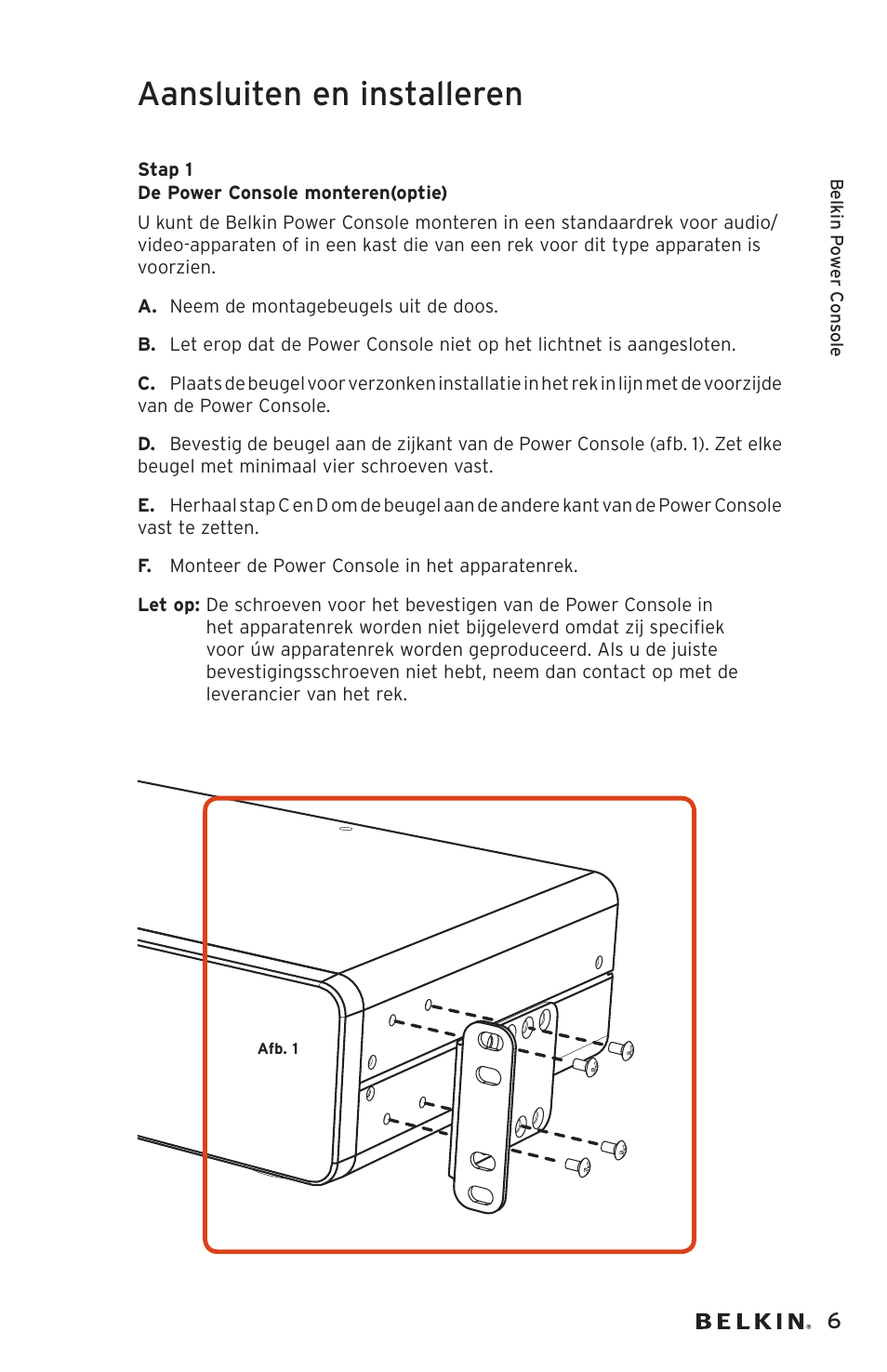 Aansluiten en installeren | Belkin AP20500EA3M User Manual | Page 67 / 120