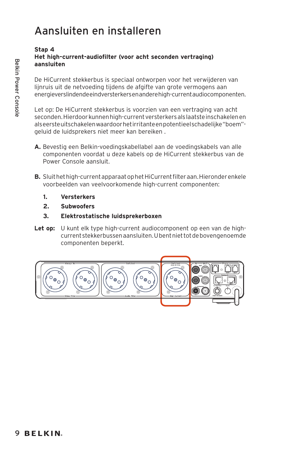 Aansluiten en installeren | Belkin AP20500EA3M User Manual | Page 70 / 120
