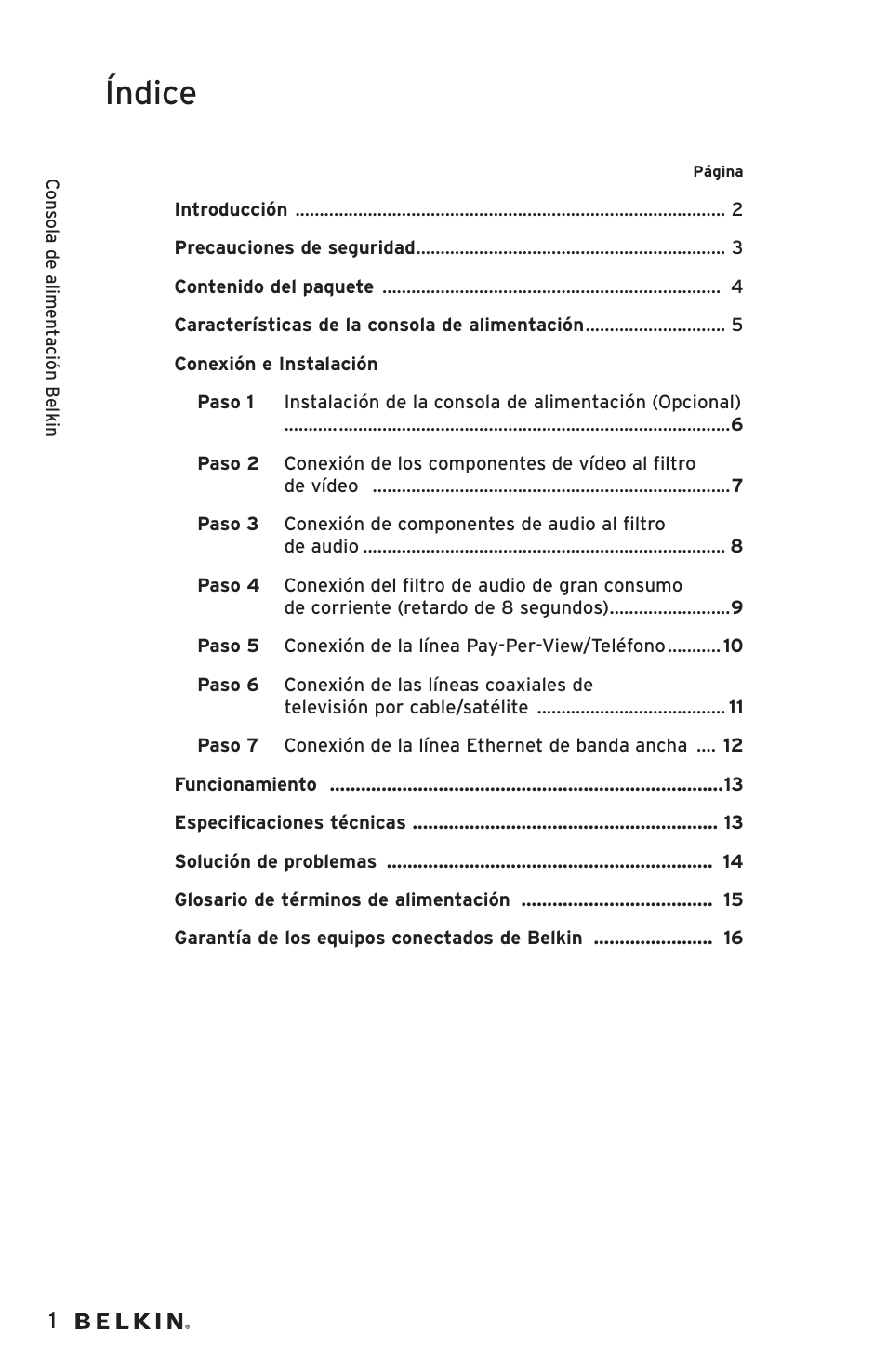 Índice | Belkin AP20500EA3M User Manual | Page 82 / 120