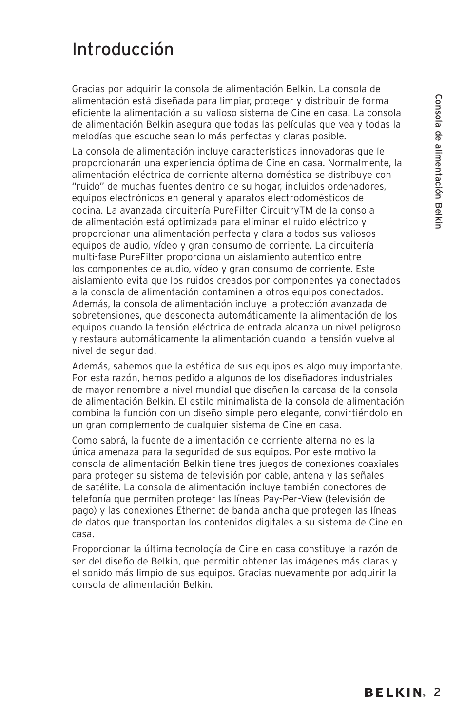 Introducción | Belkin AP20500EA3M User Manual | Page 83 / 120