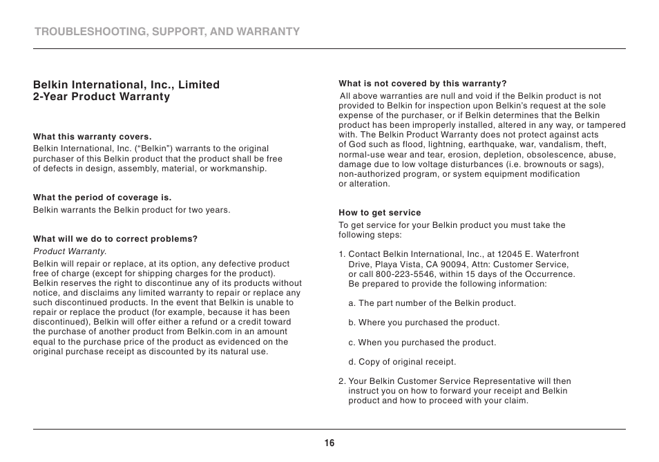 Belkin Wireless Dual-Band Travel Router F9K1107 8820-00920 Rev. A00 User Manual | Page 18 / 21