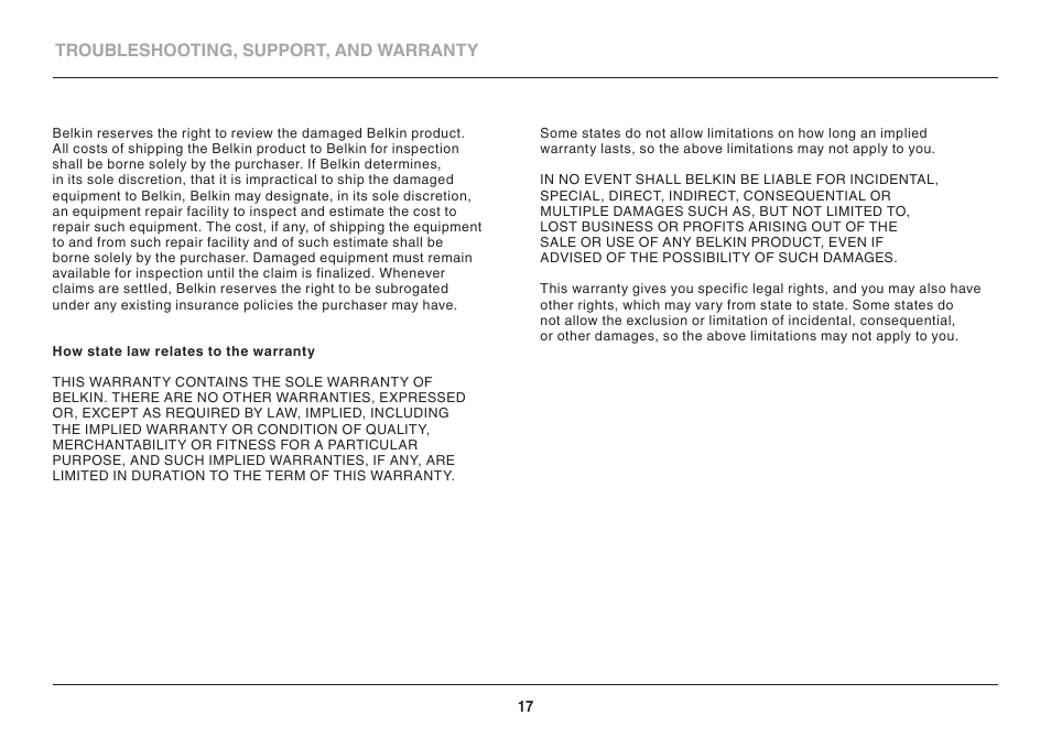 Belkin Wireless Dual-Band Travel Router F9K1107 8820-00920 Rev. A00 User Manual | Page 19 / 21