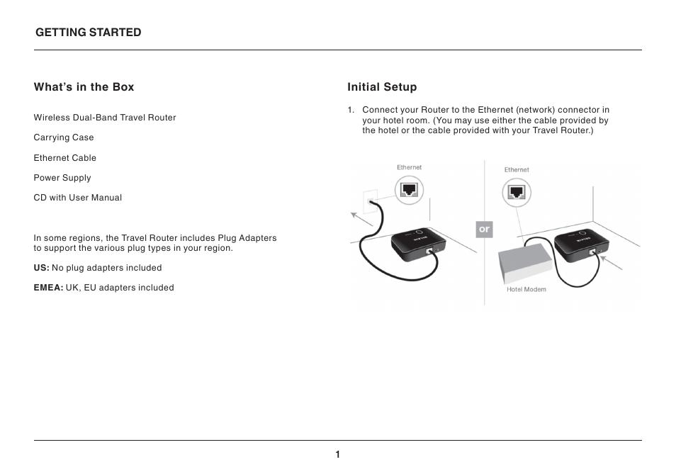 Belkin Wireless Dual-Band Travel Router F9K1107 8820-00920 Rev. A00 User Manual | Page 3 / 21