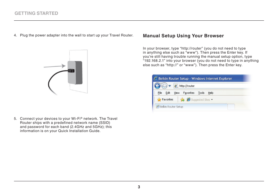 Belkin Wireless Dual-Band Travel Router F9K1107 8820-00920 Rev. A00 User Manual | Page 5 / 21