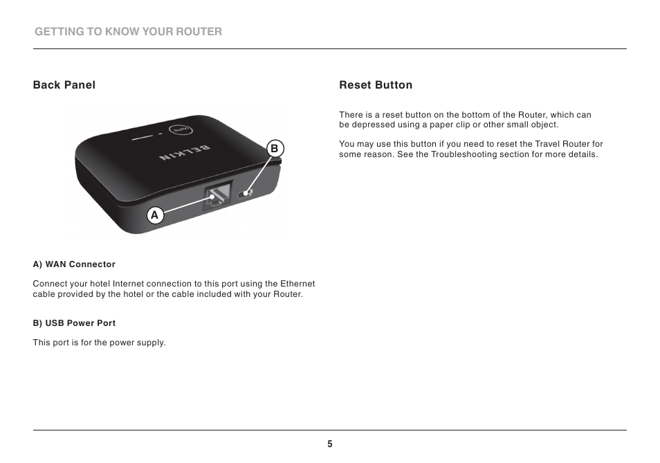 Belkin Wireless Dual-Band Travel Router F9K1107 8820-00920 Rev. A00 User Manual | Page 7 / 21