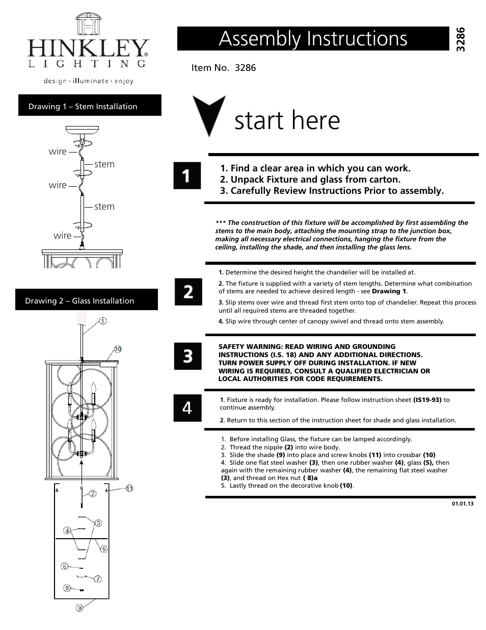 Hinkley Lighting FLOURISH 3286SL User Manual | 3 pages