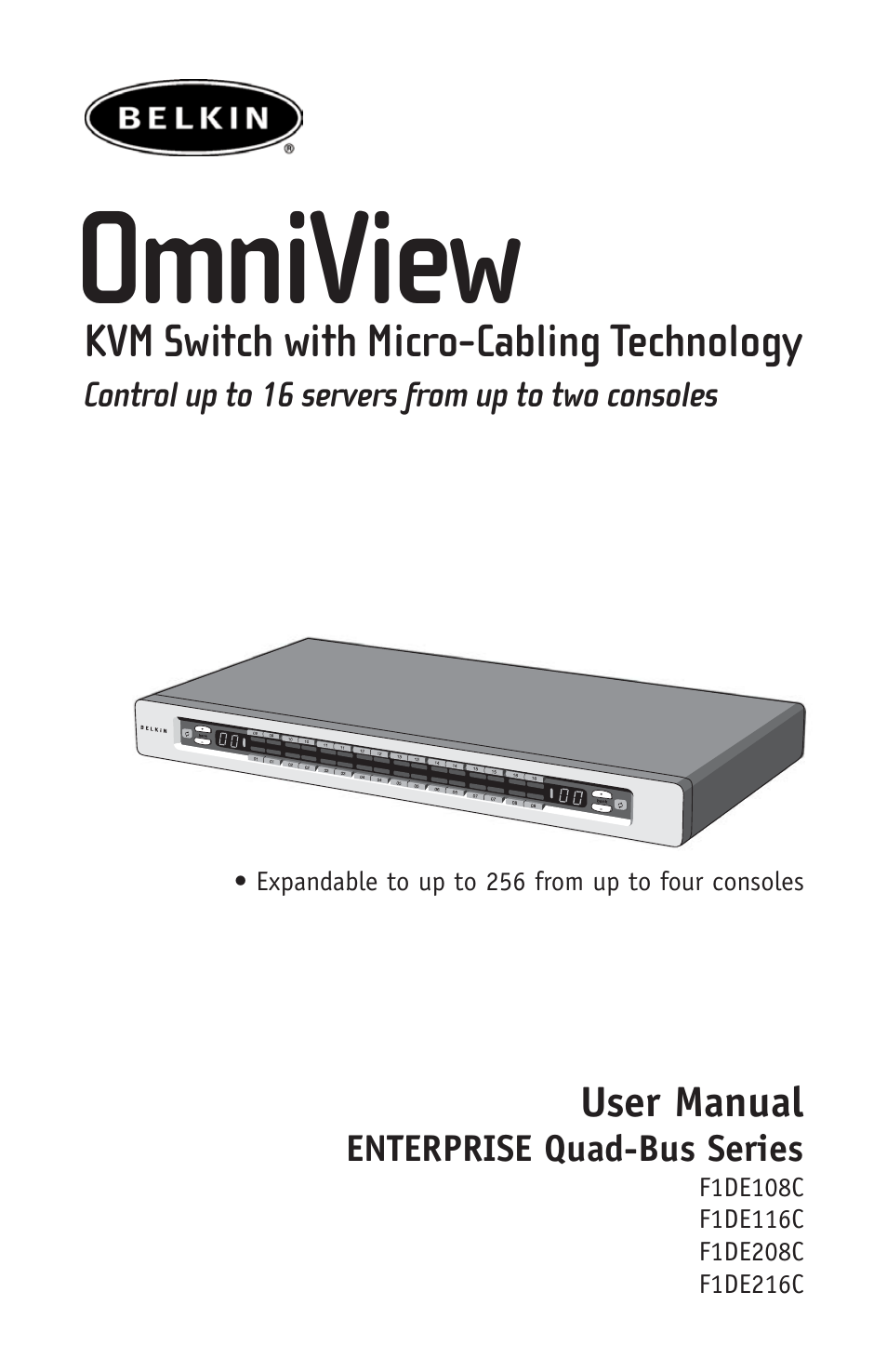 Belkin F1DE108C User Manual | 49 pages