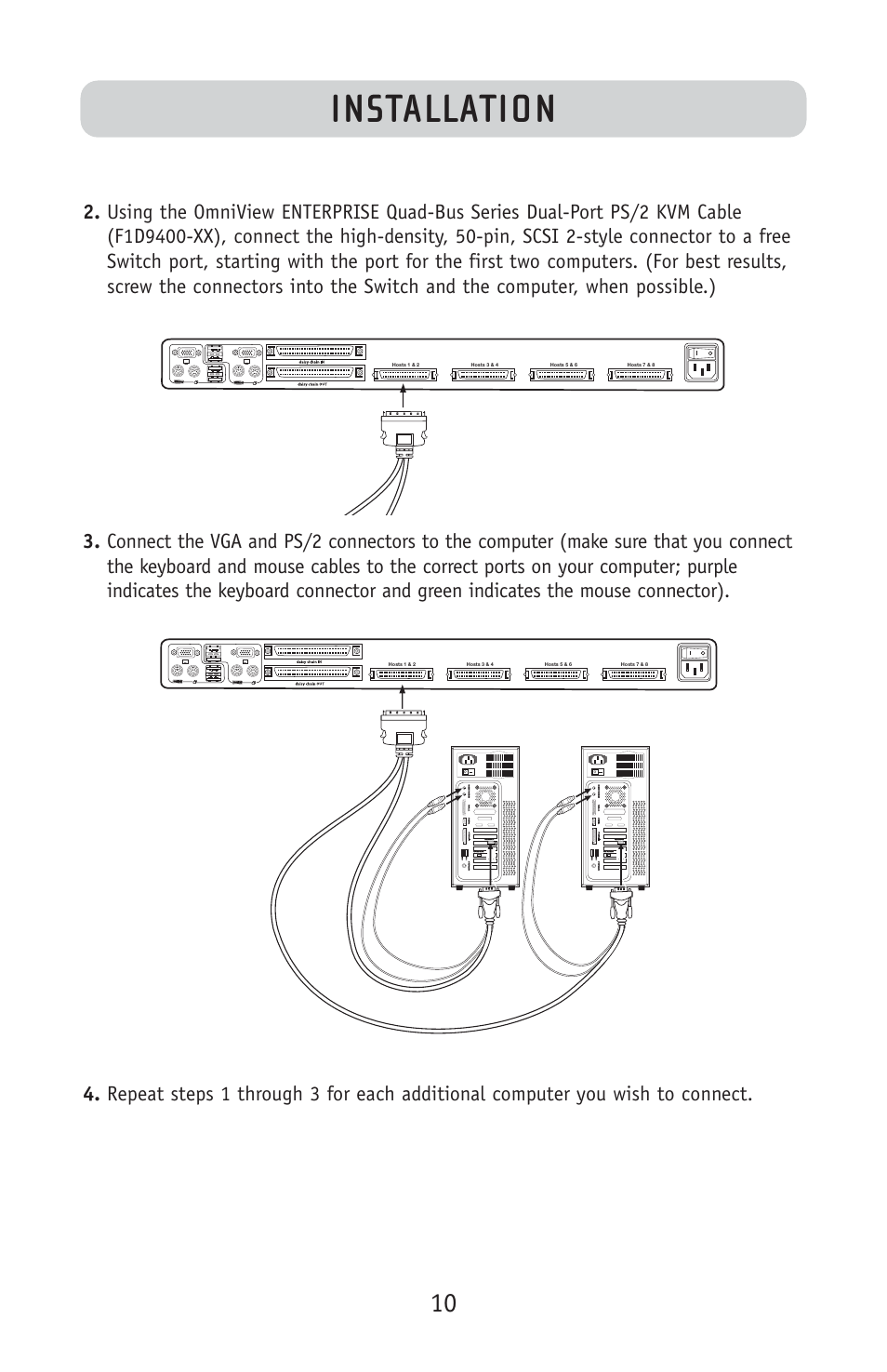 Installation | Belkin F1DE108C User Manual | Page 12 / 49