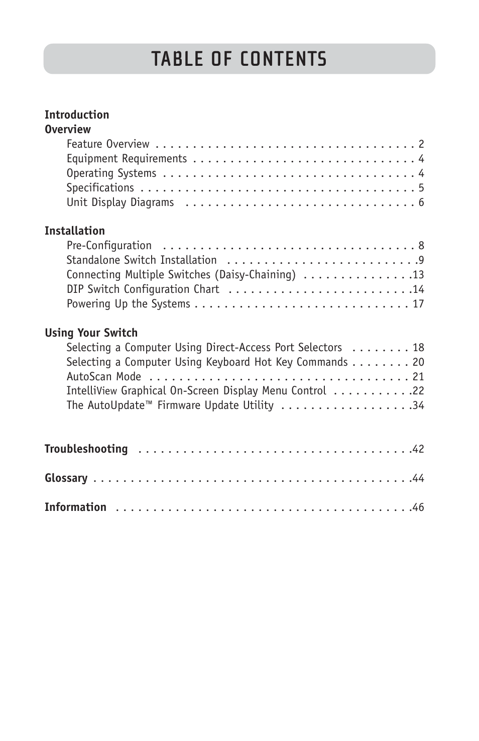 Belkin F1DE108C User Manual | Page 2 / 49