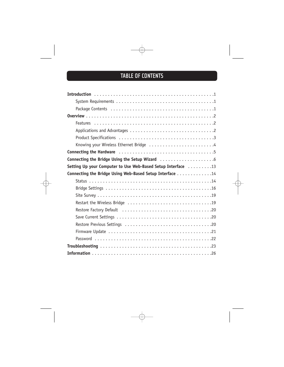 Belkin 802.11g User Manual | Page 3 / 31