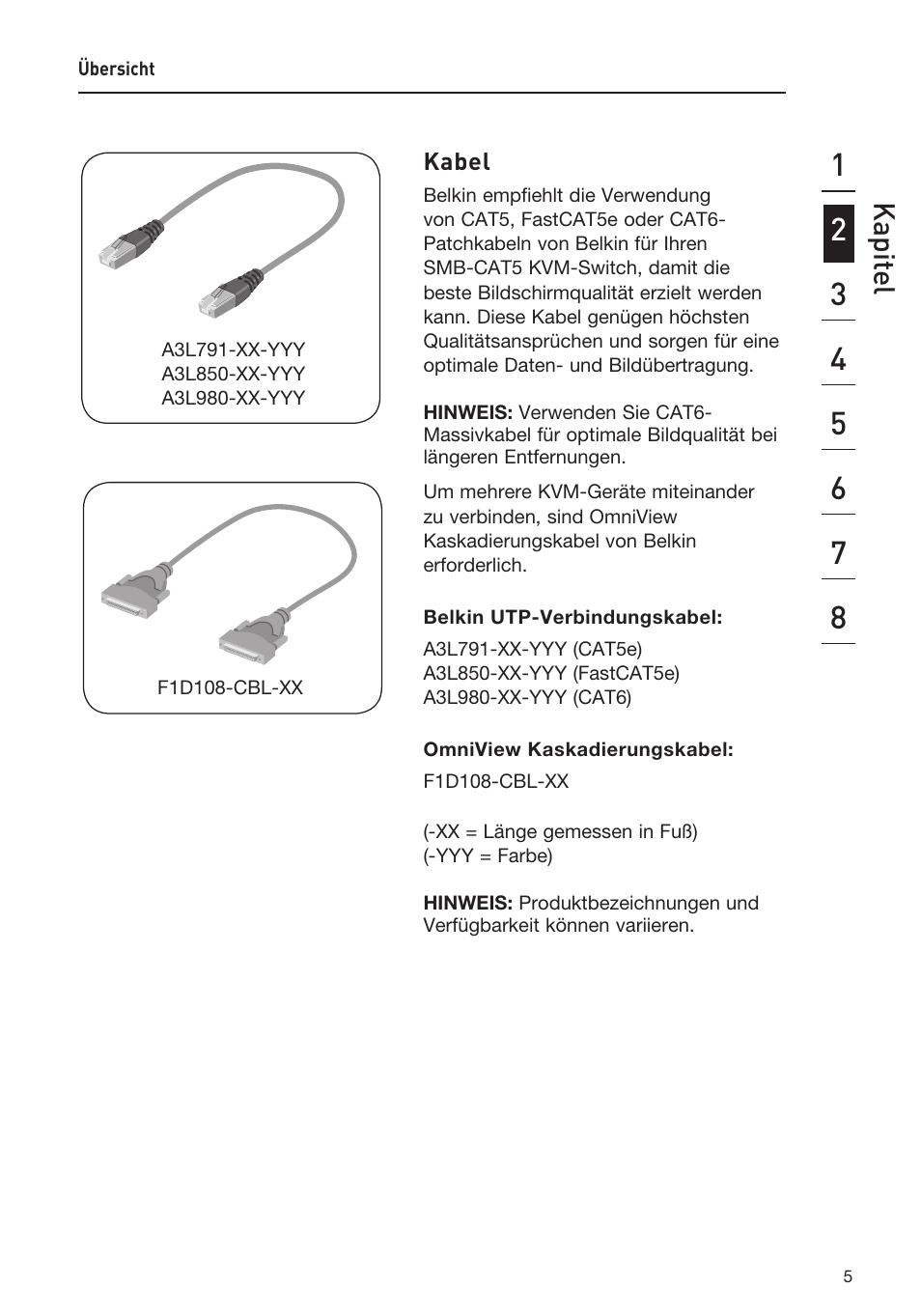 Kapit el | Belkin F1DP108AEA User Manual | Page 110 / 306