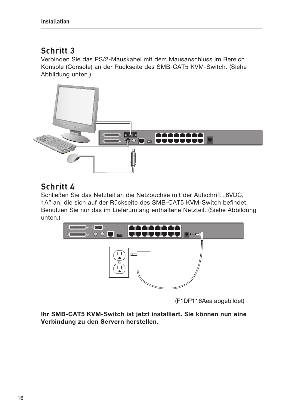 Schritt 3, Schritt 4 | Belkin F1DP108AEA User Manual | Page 121 / 306