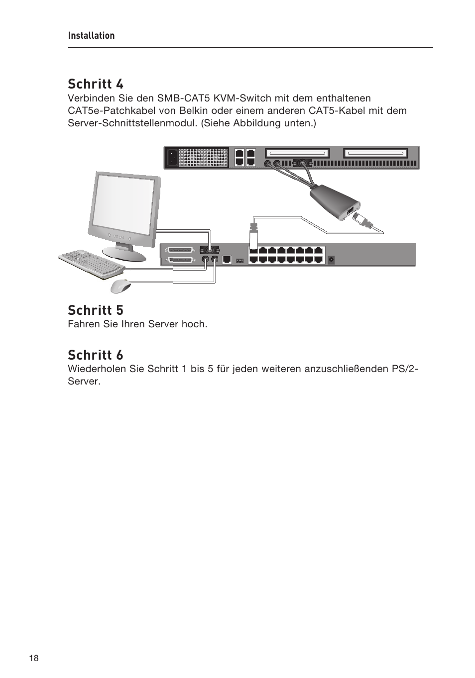 Schritt 4, Schritt 5, Schritt 6 | Belkin F1DP108AEA User Manual | Page 123 / 306