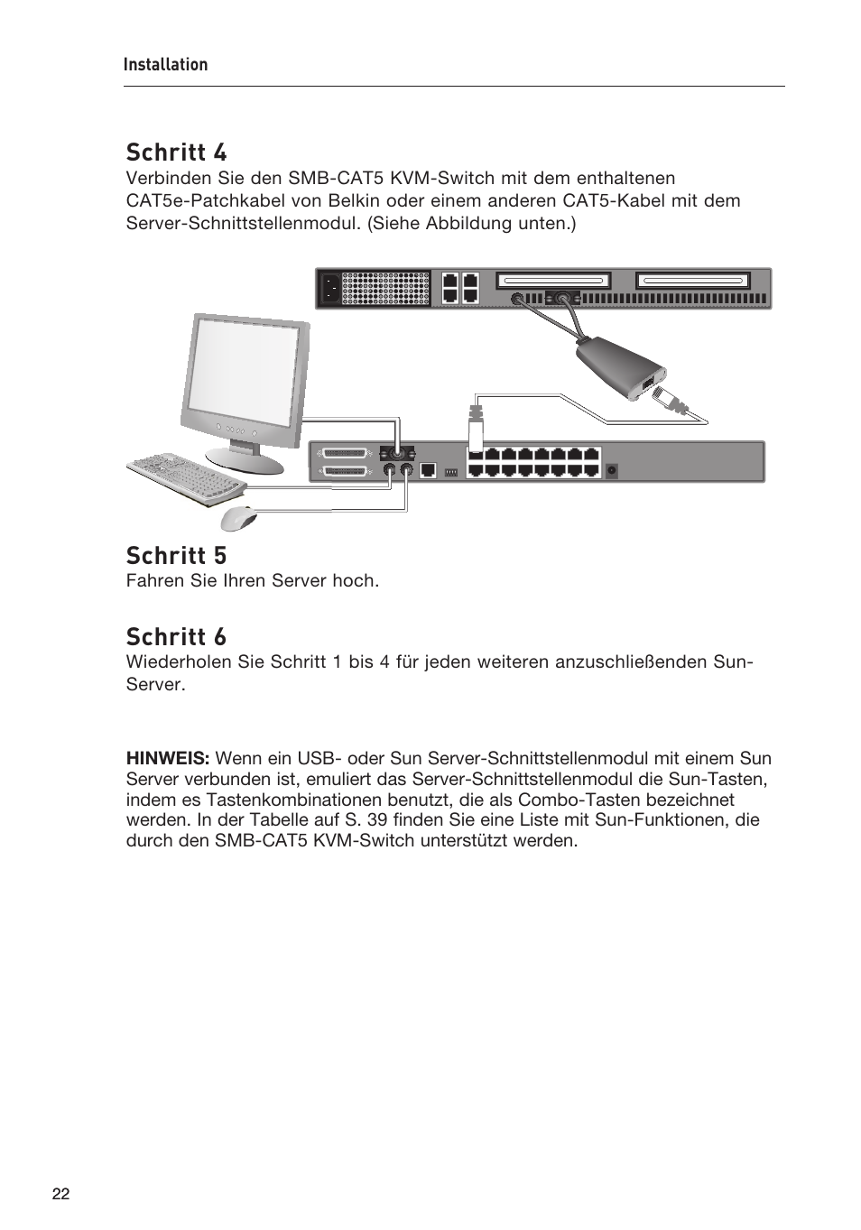 Schritt 4, Schritt 5, Schritt 6 | Belkin F1DP108AEA User Manual | Page 127 / 306