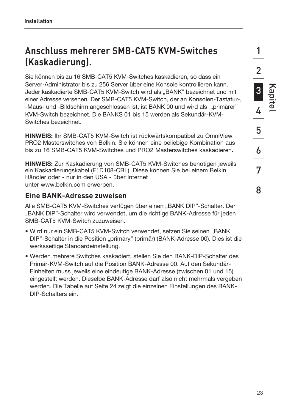 Kapit el | Belkin F1DP108AEA User Manual | Page 128 / 306