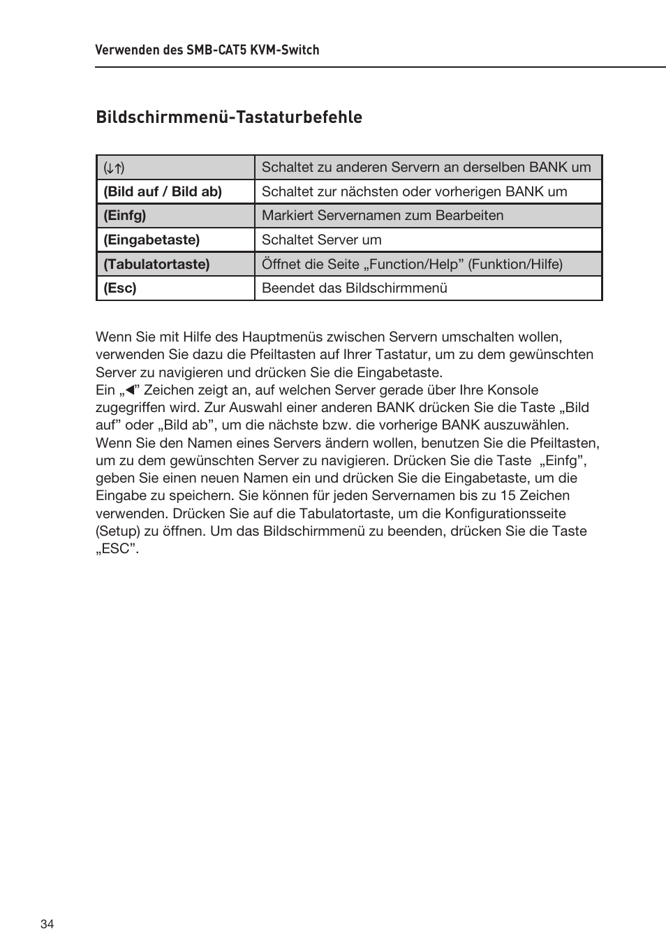 Bildschirmmenü-tastaturbefehle | Belkin F1DP108AEA User Manual | Page 139 / 306