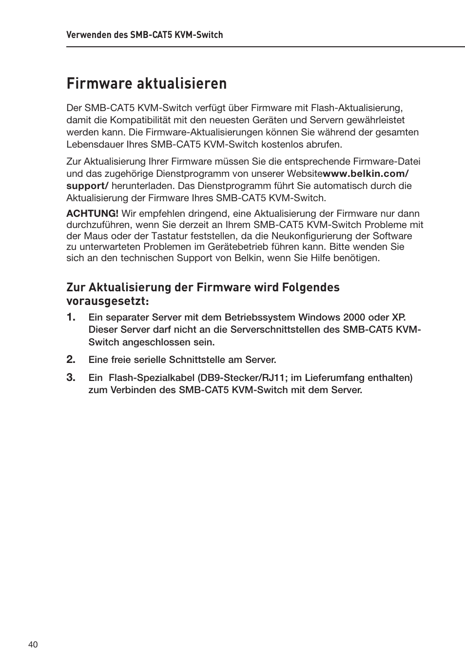 Firmware aktualisieren | Belkin F1DP108AEA User Manual | Page 145 / 306