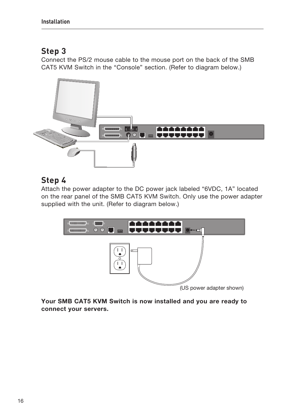 Step 3, Step 4 | Belkin F1DP108AEA User Manual | Page 19 / 306