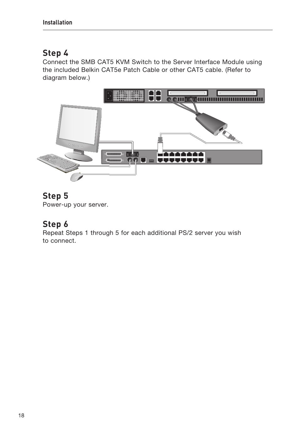 Step 4, Step 5, Step 6 | Belkin F1DP108AEA User Manual | Page 21 / 306