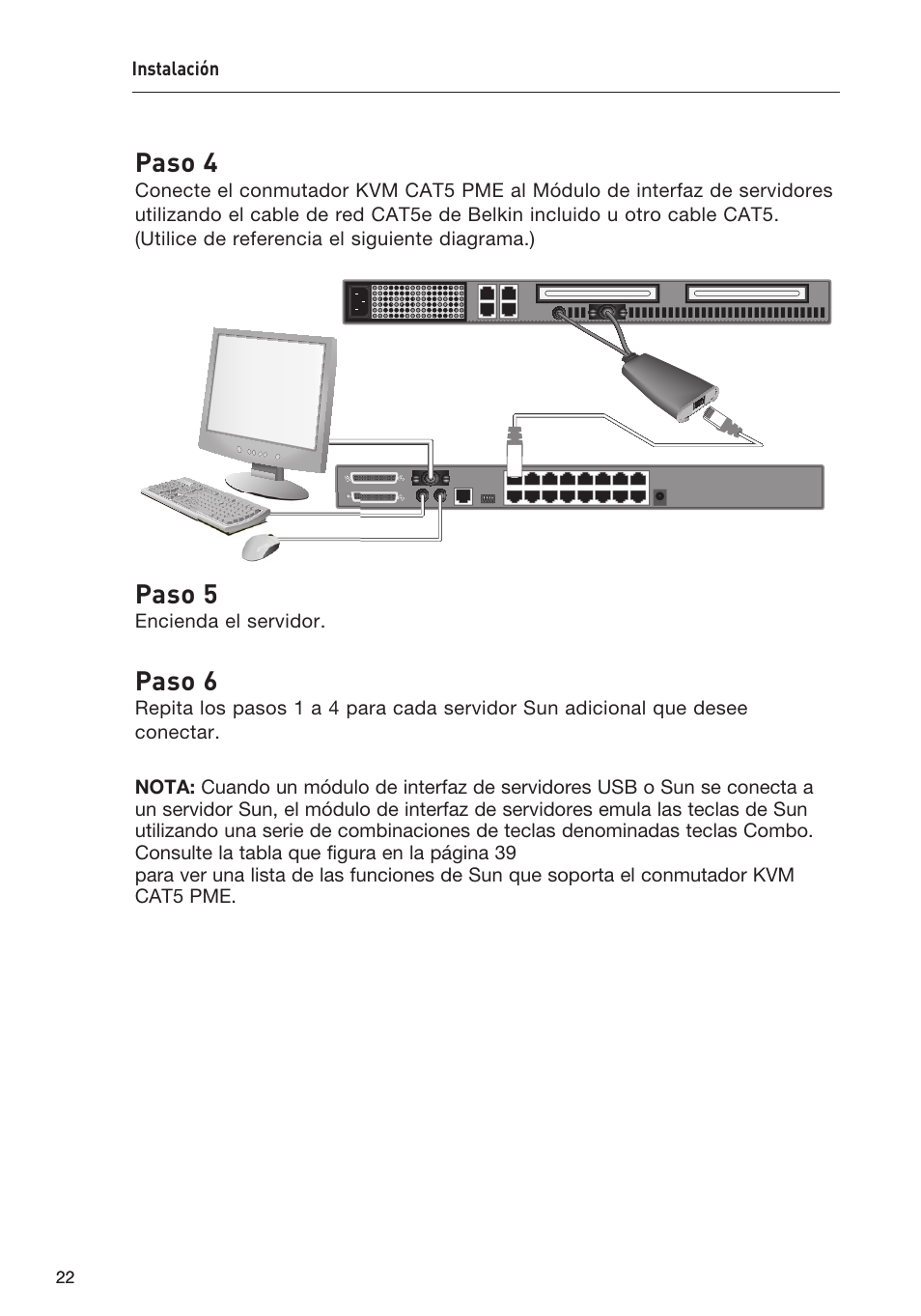 Paso 4, Paso 5, Paso 6 | Belkin F1DP108AEA User Manual | Page 229 / 306