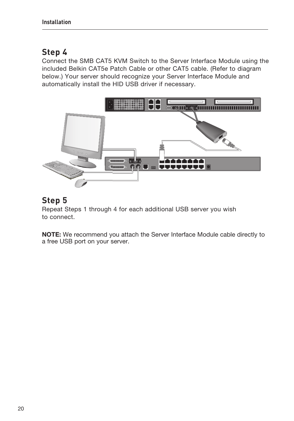 Step 4, Step 5 | Belkin F1DP108AEA User Manual | Page 23 / 306